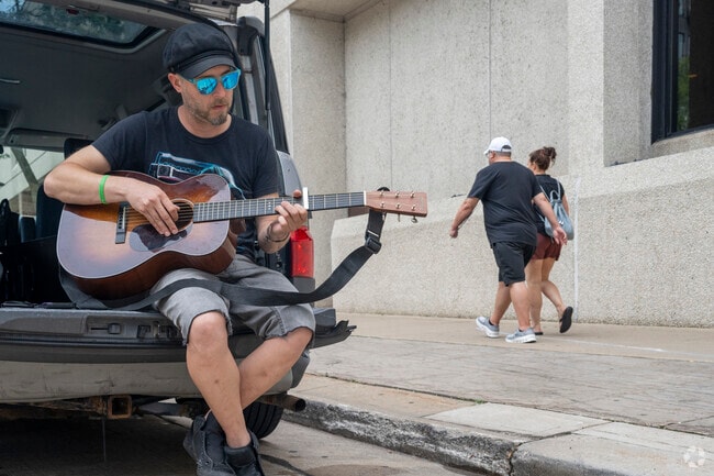 There are many outdoor performances during Mile of Music in Downtown Appleton.
