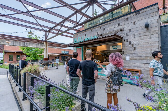 Bleu Barn in Camp North End serves up some of the best burgers in Charlotte.