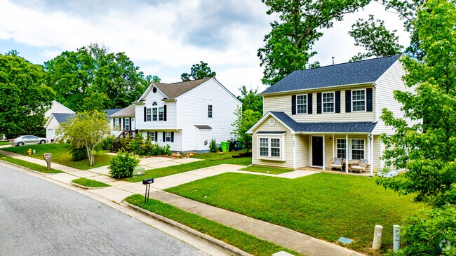 Two-story Craftsman homes are common in South Raleigh’s newer developments.