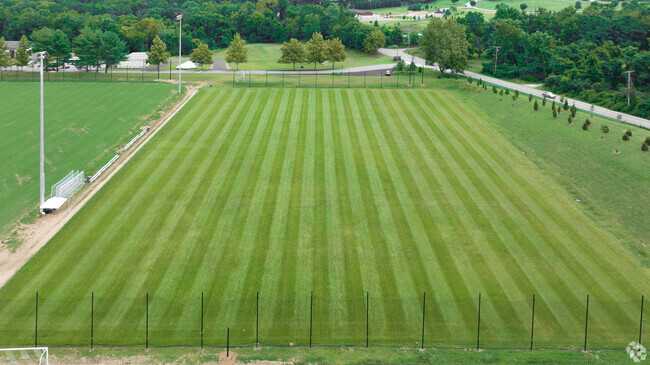 Jemicy School has well kept sports fields for student programs.