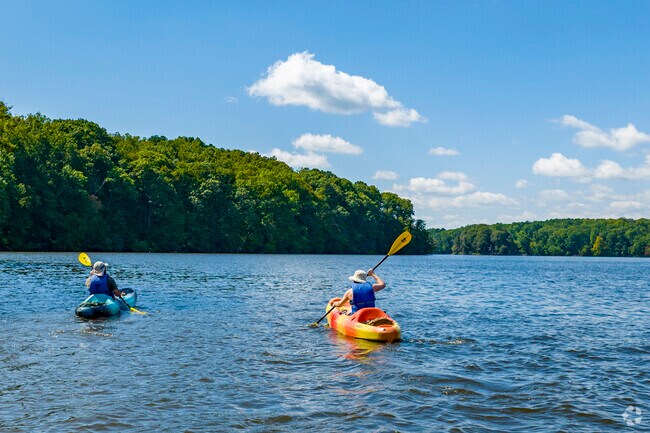 Old Towne residents can rent Kayaks to take out on Lake Jeanette.