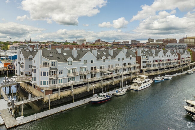 Chandler's Wharf Condominiums  in Downtown Portland feature stunning waterfront views.