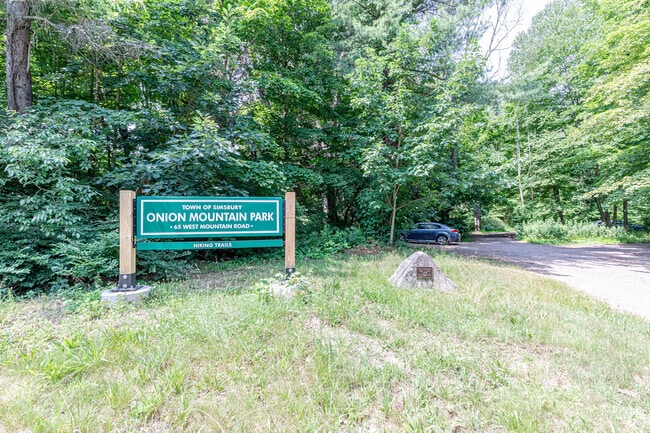 Onion Mountain Park sits along the Simsbury and Canton town line.
