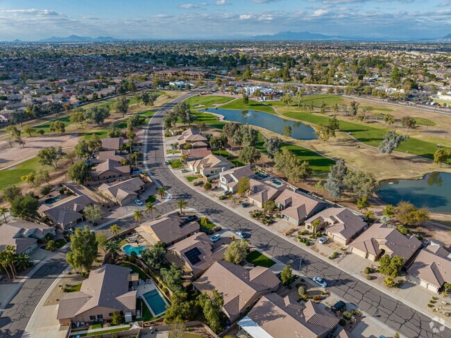 A few residential neighborhoods in East Gilbert border the golf course.