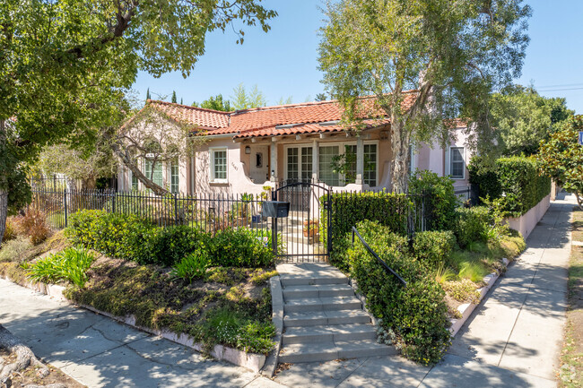 Classic Spanish style architecture homes in Beverly Grove.