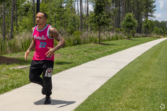 Wildlight offers miles of scenic sidewalks and nature trails, inviting residents to walk, jog, or bike through the community's lush landscapes and peaceful surroundings.