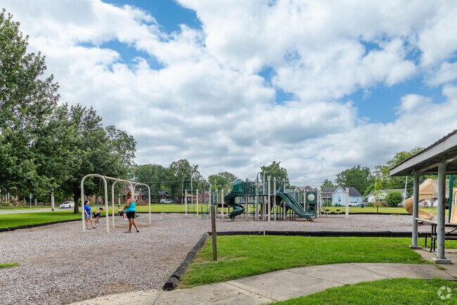 Kolb Park has a large new playground for families to swing on in Paducah.