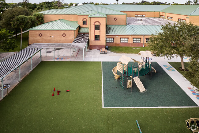 Port Salerno Elementary School has a well maintained playground.