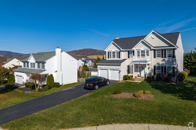 Gorgeous row of various home styles commonly found in Myersville.