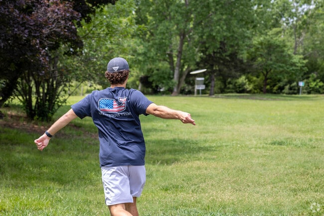 Practice your disc golf skills at Alley Park near Kechi.