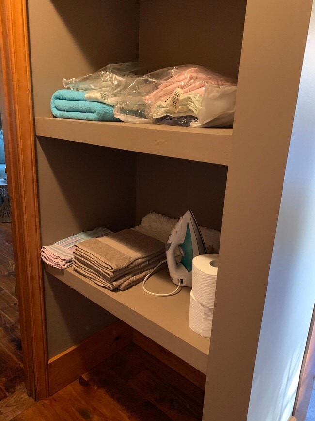 Linen closet and storage area