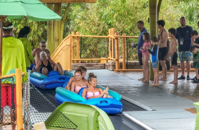 Bay Hill is smack dab in the middle of Orlando's attractions, like Volcano Bay.