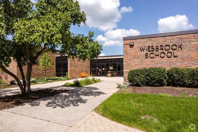 Wiesbrook Elementary School is walkable from most homes in the neighborhood.