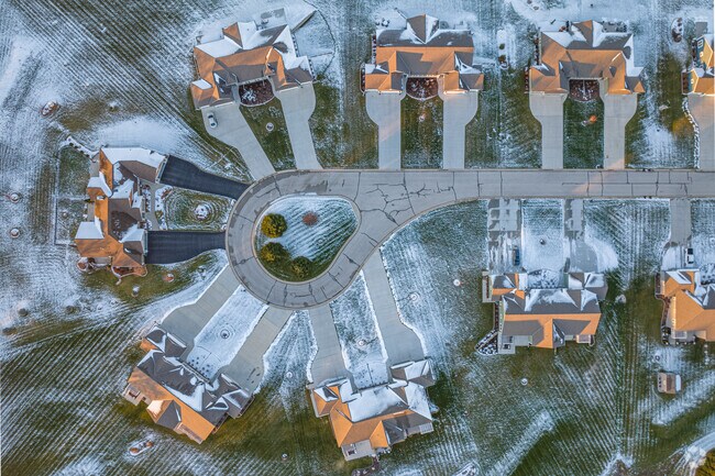 A top down view of some newly constructed Townhomes in Richfield.