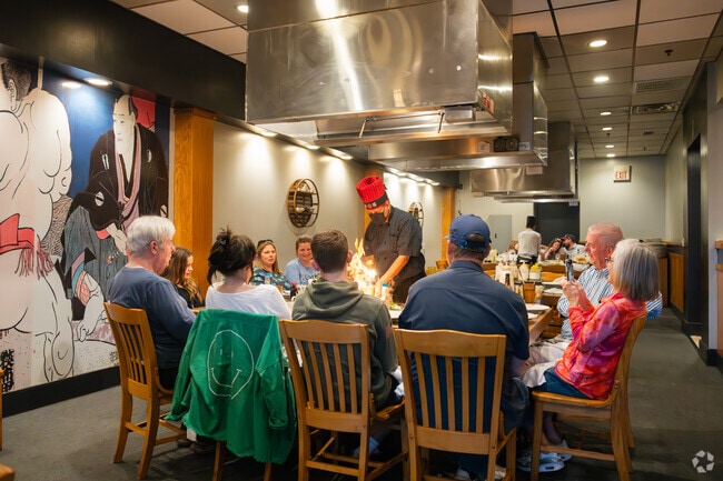 Dine at Asahi in Sandy Plains for a hibachi experience with sizzling tableside entertainment.