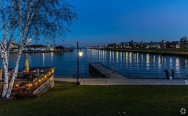 Grab a friend and watch the stars rise over Lake Michigan in Columbia.