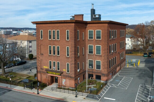 The Grafton Street School is a historic school at 311 Grafton Street in Worcester, Massachusetts