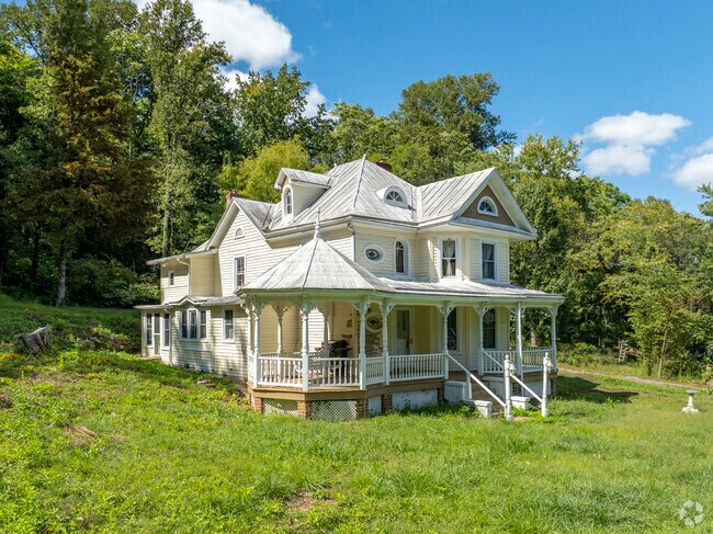 A small handful of historic Victorian homes dot Covesville, like this one on Monacan Trail Rd.