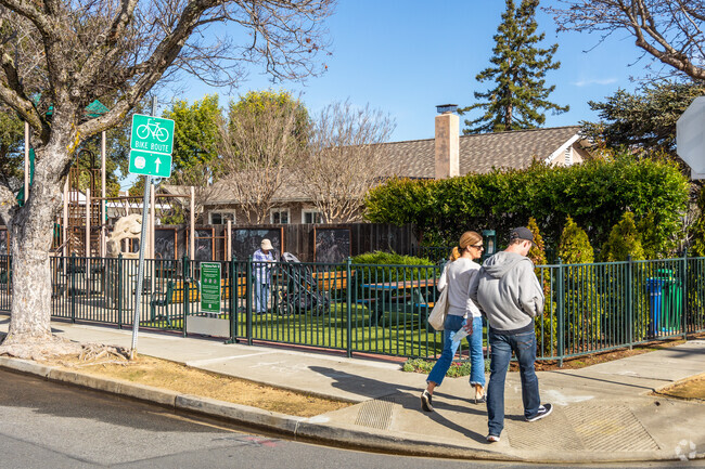 Burlingame Terrace is a pedestrian-friendly neighborhood.