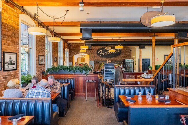Fratello's in downtown Manchester offers casual Italian dining in an old mill building.