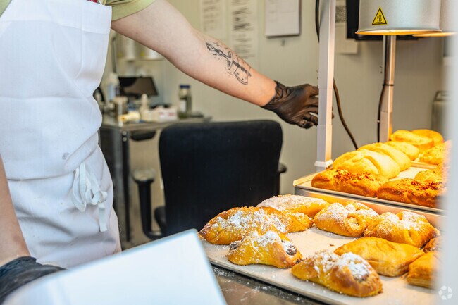 Piroshky Piroshky near Cambridge and Kentwood serves up tasty pastries throughout the day.
