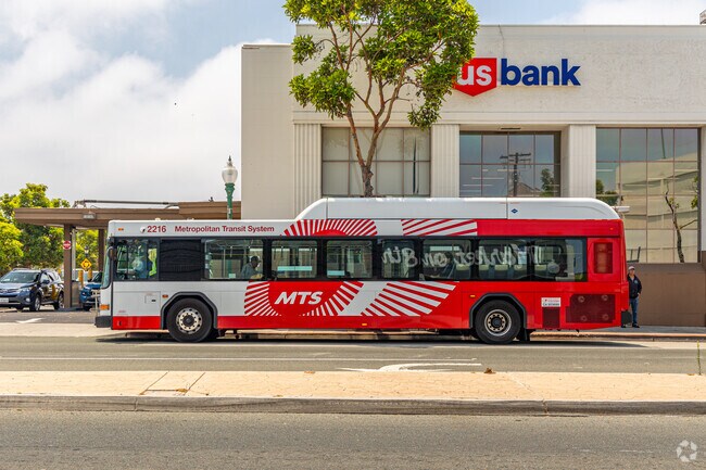 MTS bus service connects Alta Vista residents with greater San Diego.