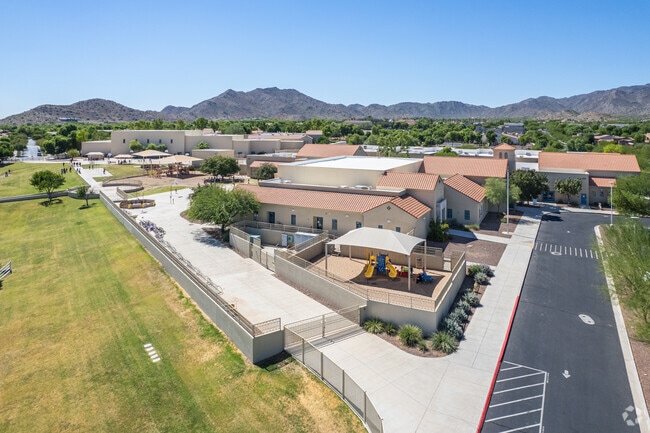 Another breathtaking aerial view captures the essence of Verrado Elementary School in Buckeye.