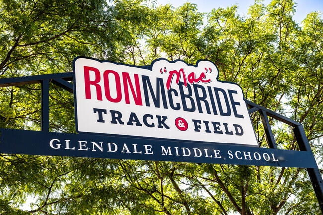 Glendale Middle School’s track is named after longtime university football coach Ron McBride.