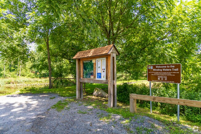 Embark on a serene and leisurely stroll along the picturesque Winding Water Trails in Minisink.