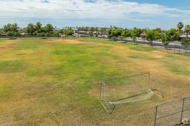 Orangewood School has a big soccer field for students who love to play the game.