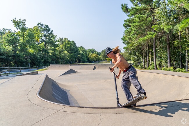 The skate park draws talented skaters from around the area to Kitty Hawk Park.