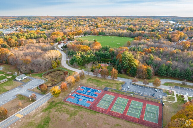 Deerfield Park has many well maintained courts and fields for the neighborhood.