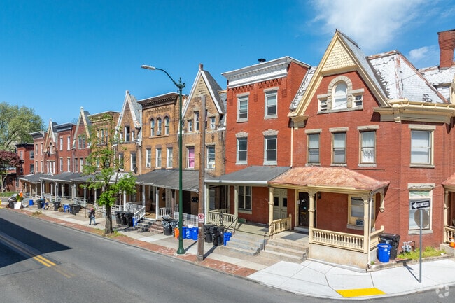 A variety of architectural styles can be found in the row homes of South Allison Hill.