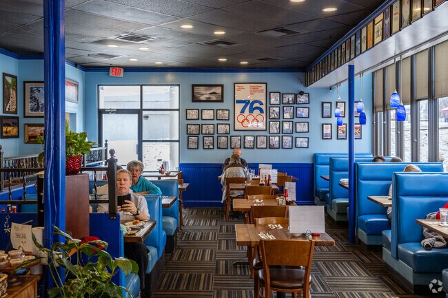 Locals gather for lunch at George's Cafe in Lamar Heights, Colorado.