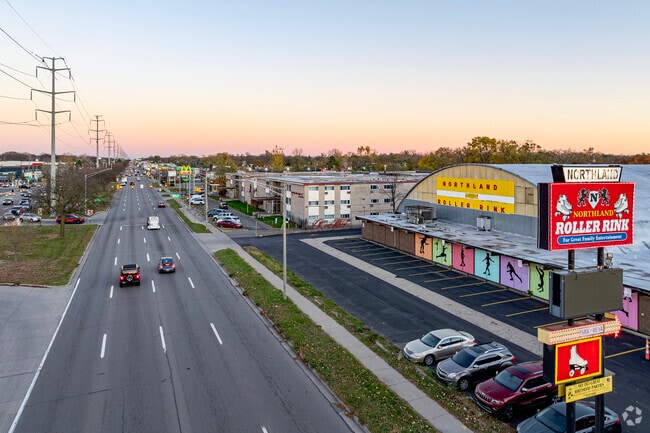 8 Mile road borders the south edge of Southfield and is lined with retail and dining.