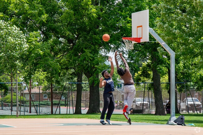 Holly Hill residents enjoy playing basketball together at Westgate Park.