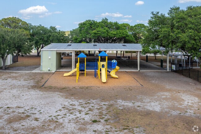 A playground and pavilion are located on the east side of Dr. Phillips Elementary School.