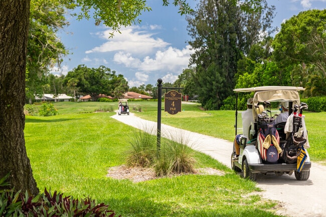 Southgate golfers can easily ride through the course within residential communities.