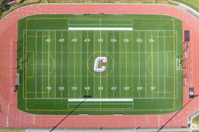 South Carver residents cheer on the Carver Crusaders.