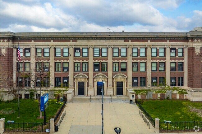 South Commons students may attend Phillips Academy High School, named after Wendell Phillips.