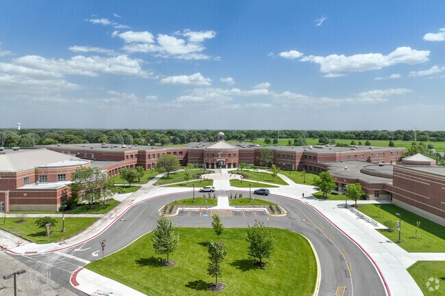 Neuqua Valley High School is in the heart of Springbrook Prairie.