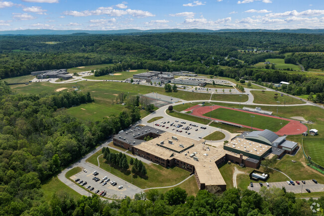 Minisink Valley Middle School shares a campus with the high school and elementary school.