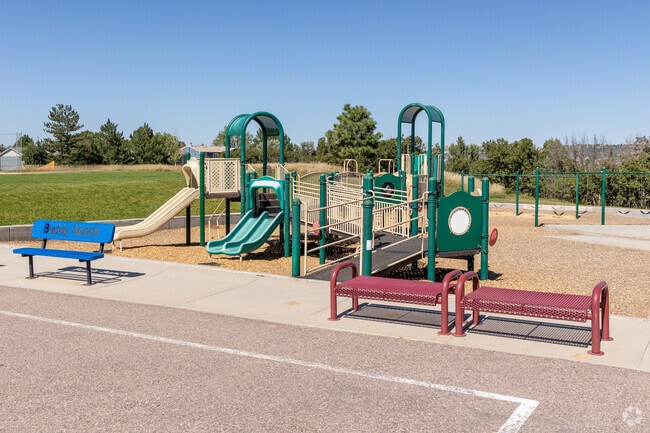 Castle Rock Elementary School provides students with a playground area for recess.