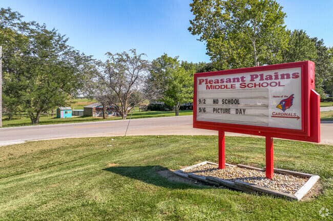 Pleasant Plains School was rated B- on Niche.