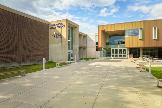 Pine Grove Middle School main entrance.