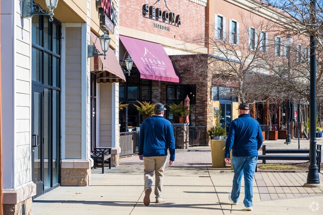 Locals enjoy the sprawling Westchester Commons for convenient shopping and dining.