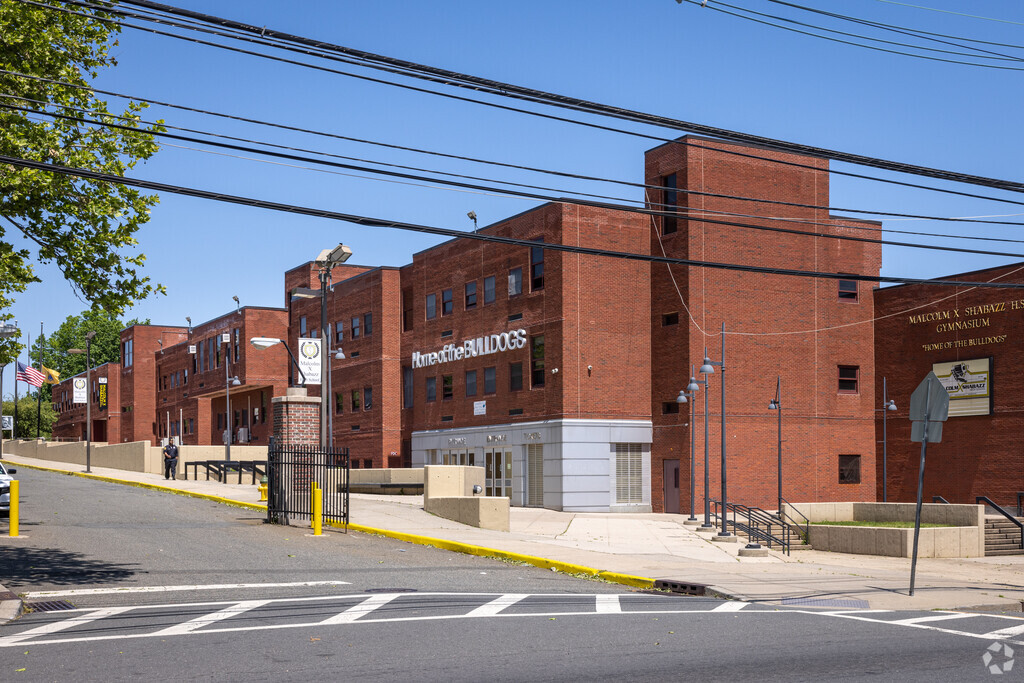 Malcolm X Shabazz High School provides grades 9-12 education for students in South Broad Street, Newark, NJ.