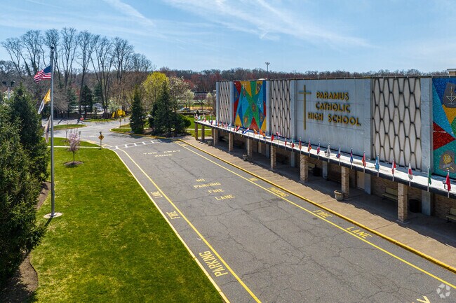 Paramus Catholic High School provides students with faith based college-prep education.