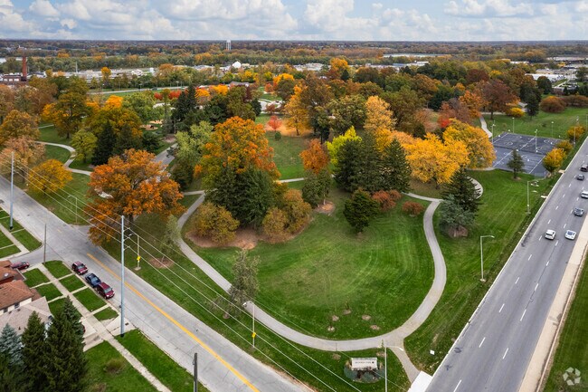 Memorial Park is a large park with amenities for families in Fort Wayne.