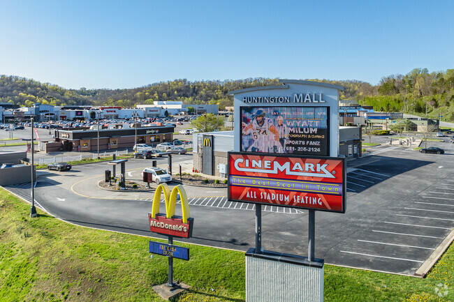 Huntington Mall near Yates Crossing features more than 150 retailers, a movie theater, entertainment center and more.